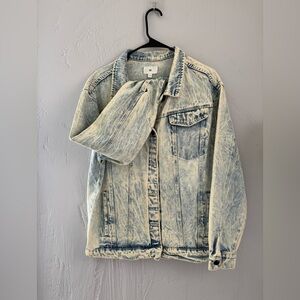 Nordstrom BP Light Blue Acid Wash Denim Jacket